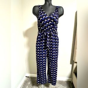 Blue jumpsuit